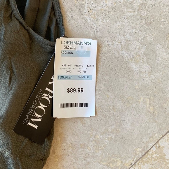 NWT Addison the Label Olive Green Silk Cocktail Dress with built in bustier - S - Picture 10 of 12